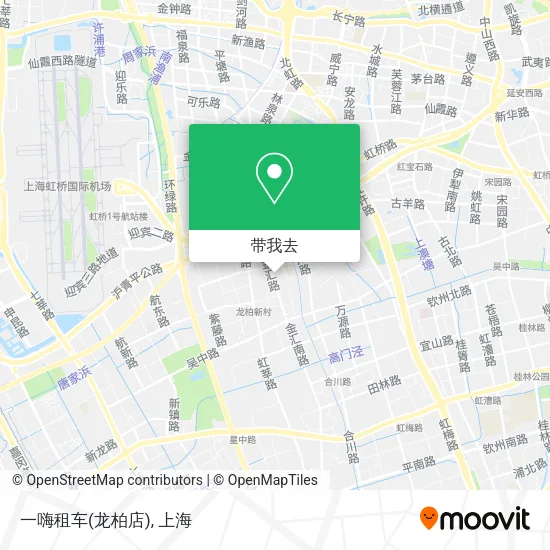 一嗨租车(龙柏店)地图