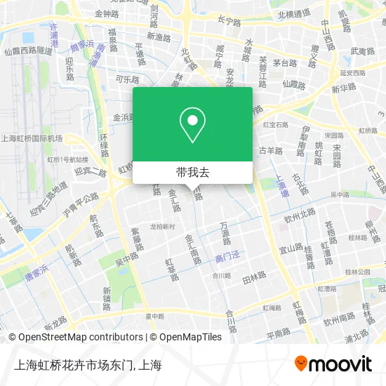 上海虹桥花卉市场东门地图