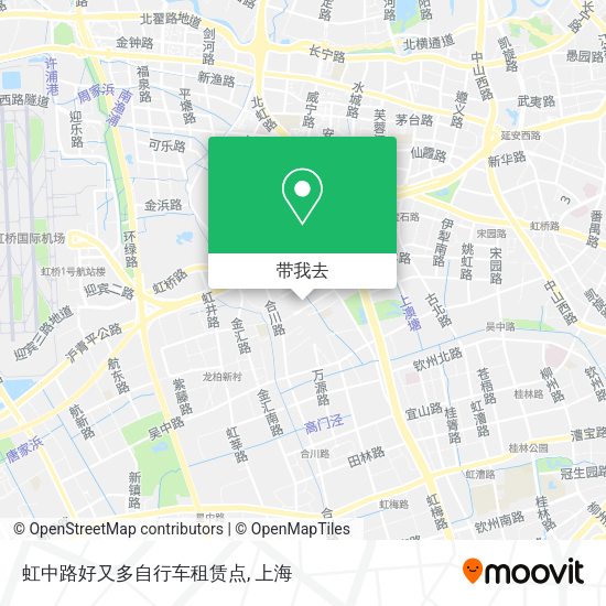 虹中路好又多自行车租赁点地图