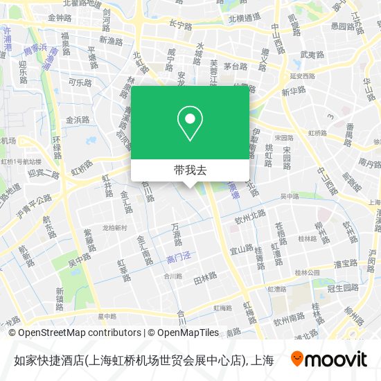 如家快捷酒店(上海虹桥机场世贸会展中心店)地图