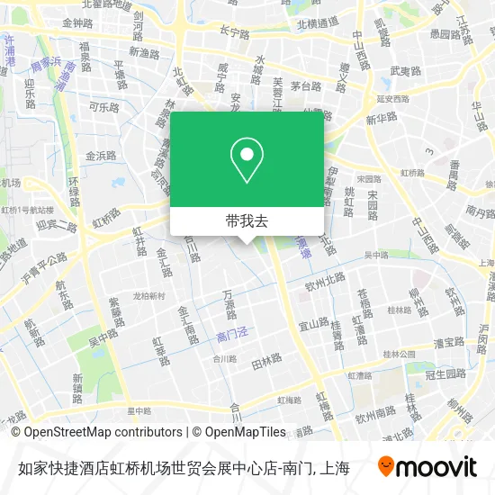 如家快捷酒店虹桥机场世贸会展中心店-南门地图