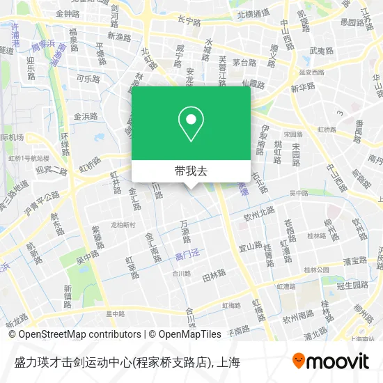 盛力瑛才击剑运动中心(程家桥支路店)地图
