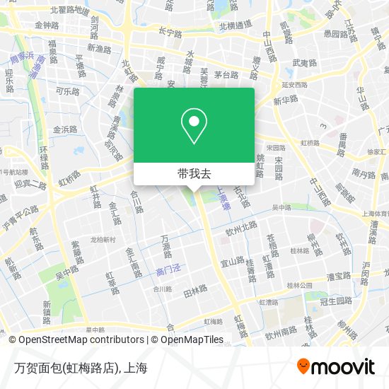 万贺面包(虹梅路店)地图