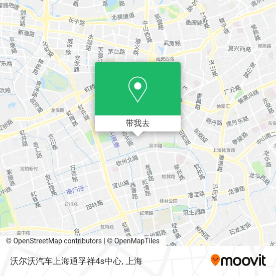 沃尔沃汽车上海通孚祥4s中心地图