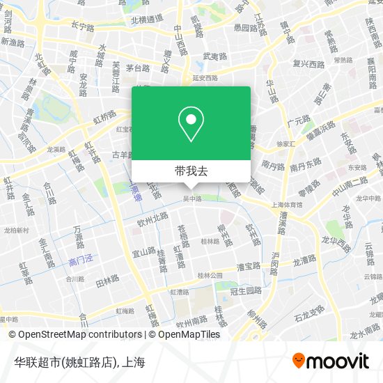 华联超市(姚虹路店)地图