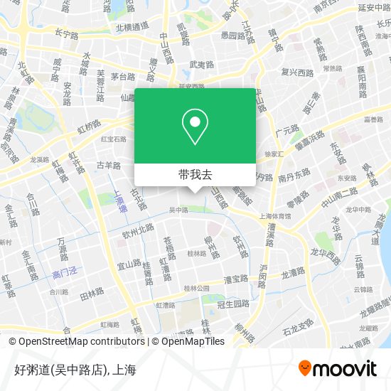 好粥道(吴中路店)地图