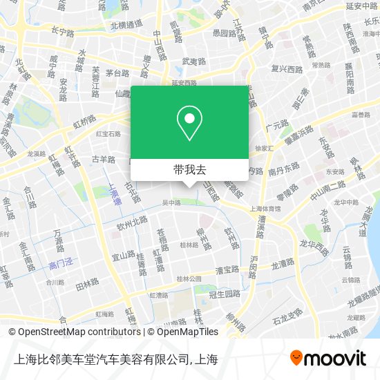 上海比邻美车堂汽车美容有限公司地图