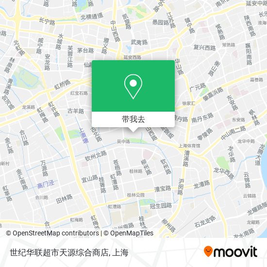 世纪华联超市天源综合商店地图