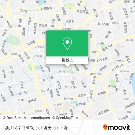浙江民泰商业银行(上海分行)地图