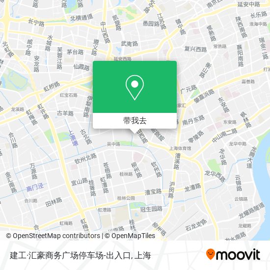 建工·汇豪商务广场停车场-出入口地图