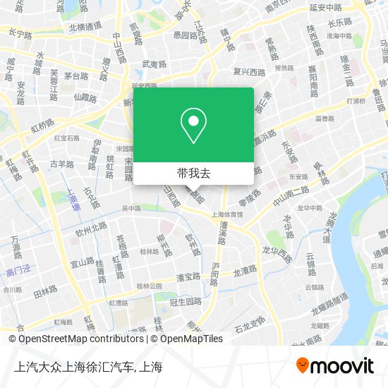 上汽大众上海徐汇汽车地图