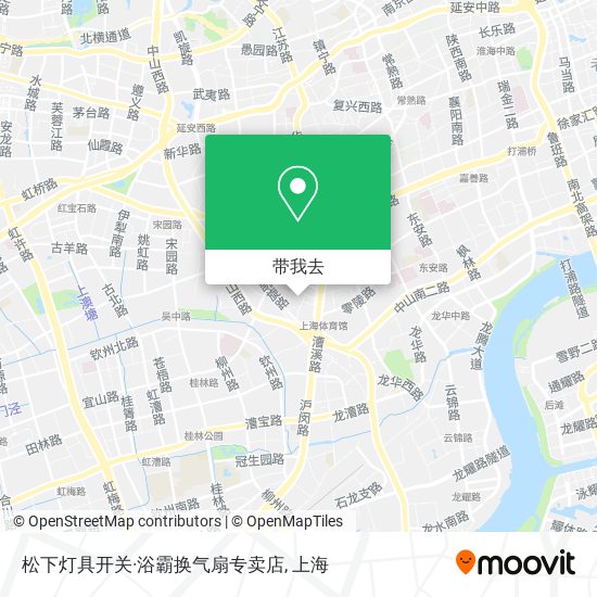 松下灯具开关·浴霸换气扇专卖店地图