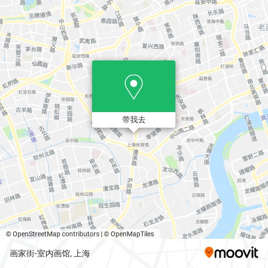 画家街-室内画馆地图
