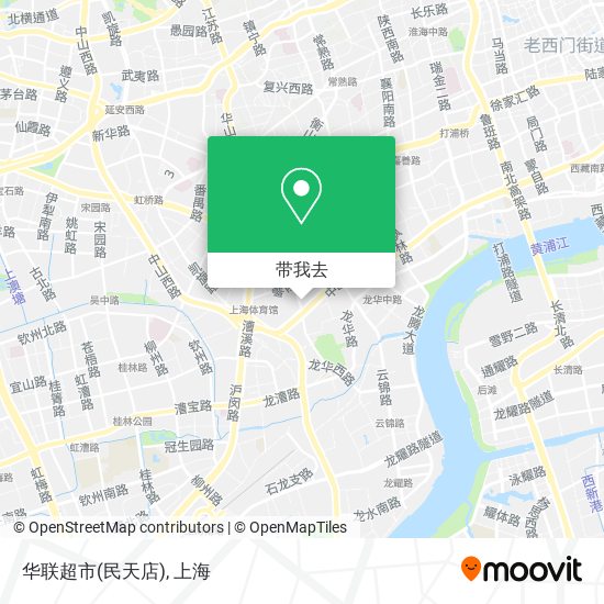 华联超市(民天店)地图