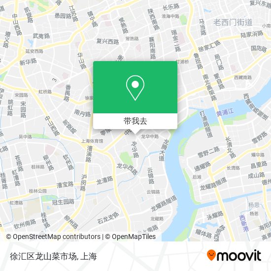 徐汇区龙山菜市场地图