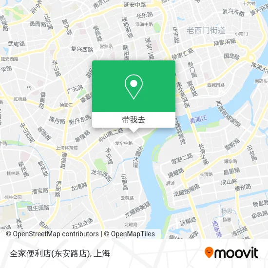 全家便利店(东安路店)地图