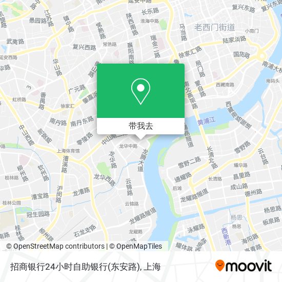 招商银行24小时自助银行(东安路)地图