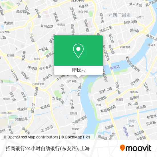 招商银行24小时自助银行(东安路)地图