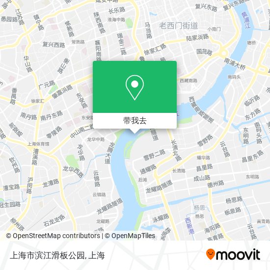 上海市滨江滑板公园地图