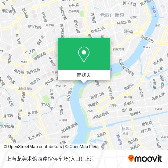 上海龙美术馆西岸馆停车场(入口)地图
