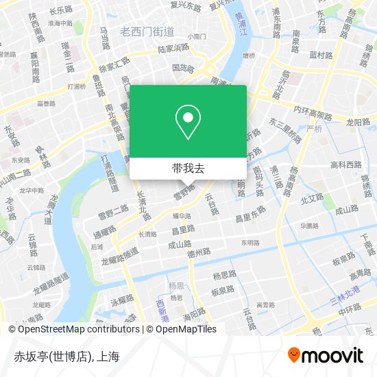 赤坂亭(世博店)地图