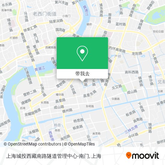 上海城投西藏南路隧道管理中心-南门地图