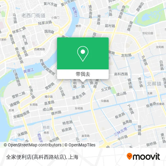 全家便利店(高科西路站店)地图