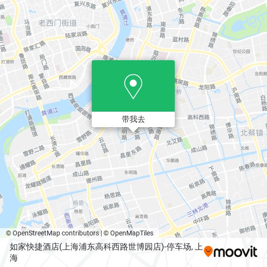 如家快捷酒店(上海浦东高科西路世博园店)-停车场地图