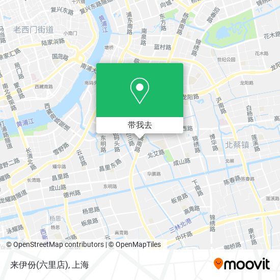 来伊份(六里店)地图