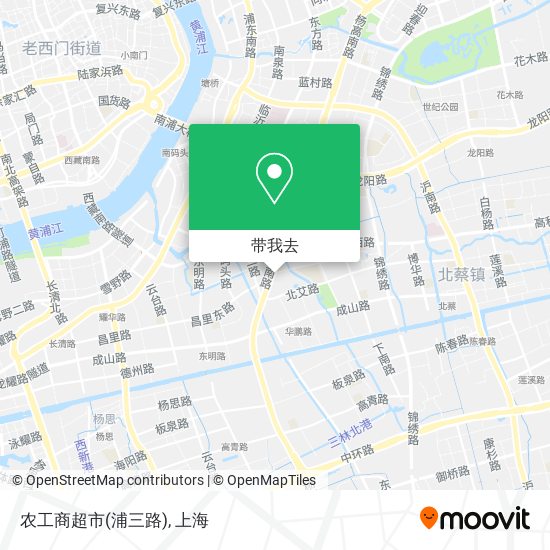 农工商超市(浦三路)地图