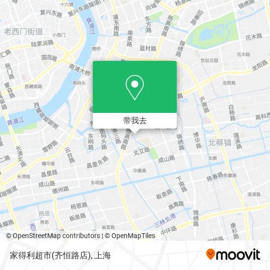 家得利超市(齐恒路店)地图