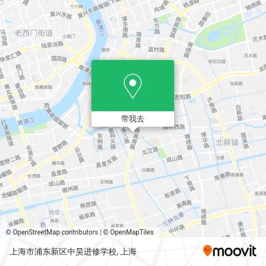 上海市浦东新区中昊进修学校地图