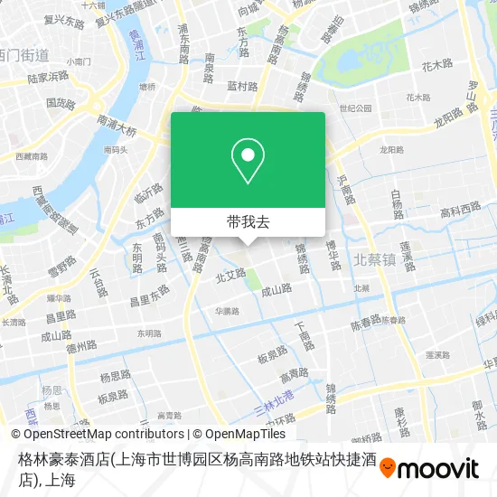 格林豪泰酒店(上海市世博园区杨高南路地铁站快捷酒店)地图