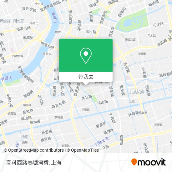 高科西路春塘河桥地图