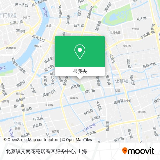北蔡镇艾南花苑居民区服务中心地图