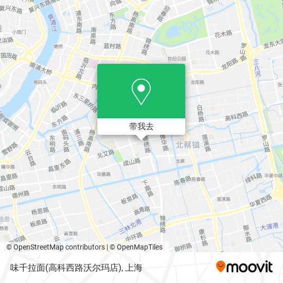 味千拉面(高科西路沃尔玛店)地图