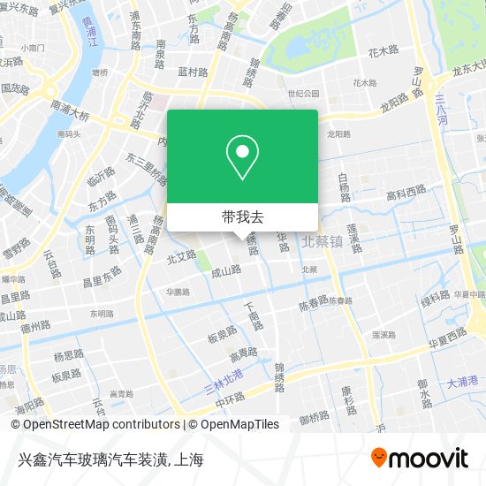 兴鑫汽车玻璃汽车装潢地图