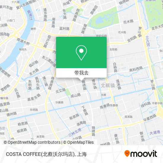COSTA COFFEE(北蔡沃尔玛店)地图