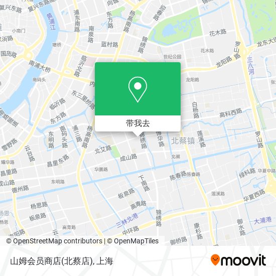 山姆会员商店(北蔡店)地图