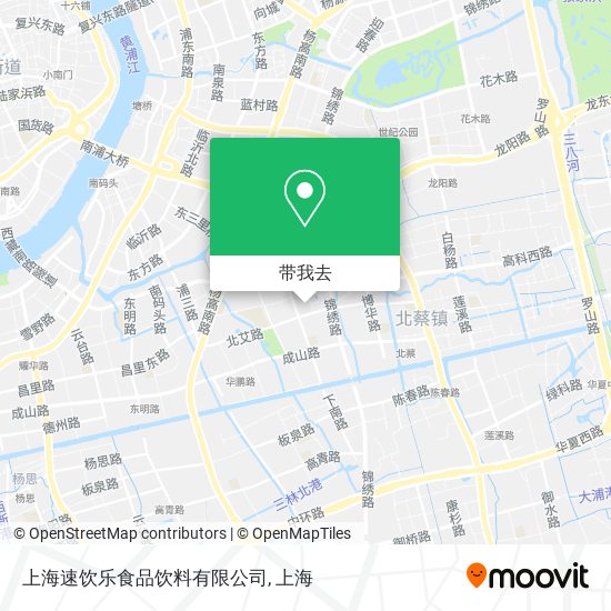 上海速饮乐食品饮料有限公司地图