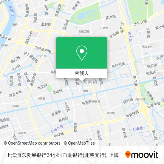 上海浦东发展银行24小时自助银行(北蔡支行)地图