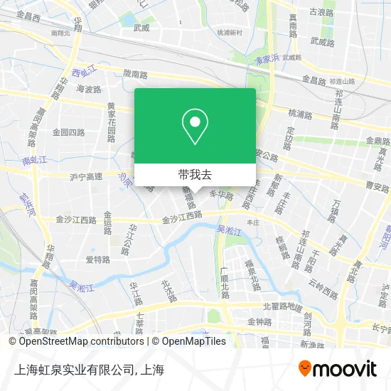 上海虹泉实业有限公司地图