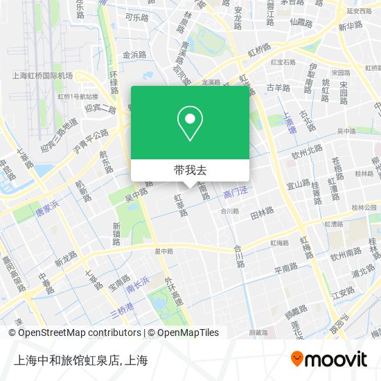上海中和旅馆虹泉店地图