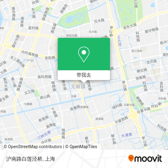 沪南路白莲泾桥地图