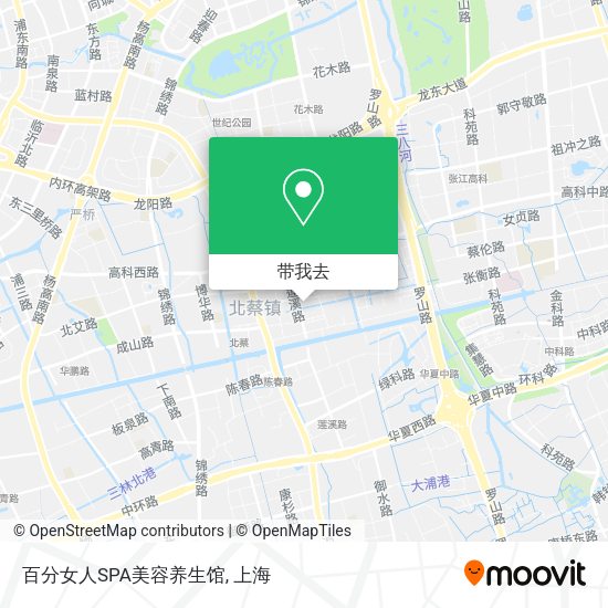 百分女人SPA美容养生馆地图