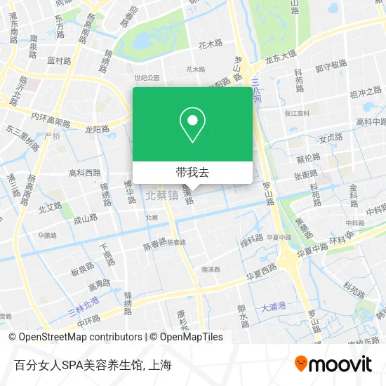 百分女人SPA美容养生馆地图