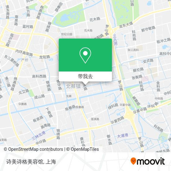诗美诗格美容馆地图