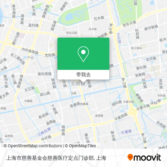 上海市慈善基金会慈善医疗定点门诊部地图