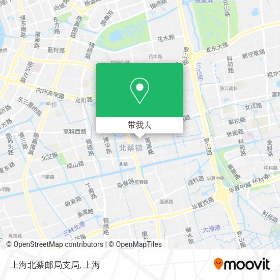 上海北蔡邮局支局地图