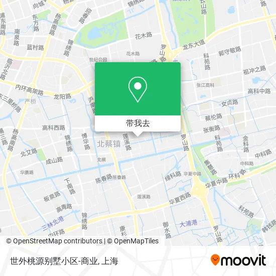 世外桃源别墅小区-商业地图